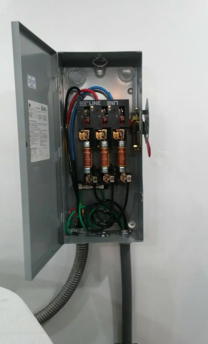 Three-phase disconnect switch installed for Electrical Wiring & Rewiring in Millersville